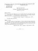 Đề thi học sinh giỏi lớp 12 THPT tỉnh Kiên Giang năm 2011 môn văn