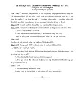 Đề thi và đáp án tham khảo môn sinh học lớp 9 bồi dưỡng 2015 (9)