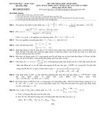 Đề thi giải toán trên Máy tính cầm tay lớp 12 THPT tỉnh Quảng Trị năm 2012 môn Toán - Có đáp án