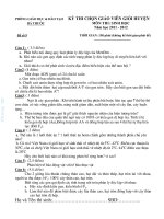 Đề học sinh giỏi môn sinh học lớp 9 tham khảo luyện thi  (8)