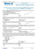 Đề 10 Quy luật di truyền (Mỗi gen trên 1 NST thường)