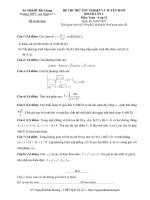ĐỀ THI THỬ TỐT NGHIỆP VÀ TUYỂN SINH ĐH-CĐ LẦN 2 Môn Toán – Lớp 12
