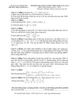 ĐỀ KIỂM TRA CHẤT LƯỢNG THPT QUỐC GIA LẦN 2 TRƯỜNG THPT TĨNH GIA 1 MÔN TOÁN (Năm học 2014 – 2015)