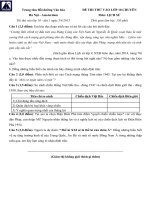 Đề thi thử vào lớp 10 môn Lịch Sử năm 2015 trường THPT Chuyên Hà Nội - Amsterdam