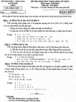 Đề thi học sinh giỏi lớp 9 THCS tỉnh An Giang năm 2012 - 2013 môn tin