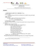 Đề thi thử tốt nghiệp THPT năm 2013 - môn Ngữ văn (Đề 1)