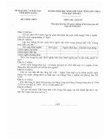 Tổng hợp đề thi HSG cấp tỉnh năm học 2010 - 2011 môn sử