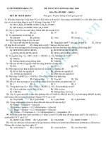 đề luyện thi hóa học cấp tốc, đề số  21