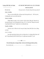 Đề thi thử THPT Quốc gia lần 2 năm 2015 môn Lịch sử trường THPT Bắc Yên Thành, Nghệ An