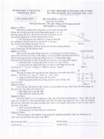 Đề thi học sinh giỏi lớp 12 cấp tỉnh Đồng Tháp năm 2013 - 2014 Vòng 2 môn Vật lý