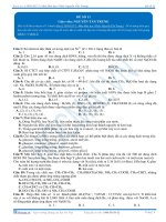 THI THỬ HÓA HỌC NĂM 2014 THẦY NGUYỄN TẤN TRUNG SỐ 11