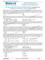 Câu hỏi trắc nghiệm Tính quy luật của hiện tượng di truyền