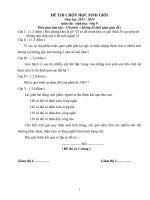 Đề thi và đáp án học sinh giỏi môn sinh lớp 9 năm 2013 (10)