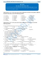 ĐỀ THI THỬ ĐẠI HỌC MÔN TIẾNG ANH 2014 SỐ 9