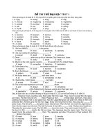 ĐỀ THI THỬ ĐẠI HỌC test 1