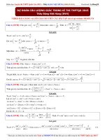 Dự đoán lượng giác đề thi mẫu THPT quốc gia năm 2015 Thầy Đặng Việt Hùng