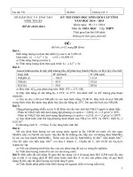 Đề thi học sinh giỏi bậc THPT tỉnh Ninh Thuận năm 2014 - 2015_MÔN HÓA