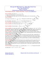 đề thi thử thpt quốc gia môn toán,đề số 22