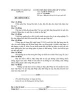 Đề thi học sinh giỏi tỉnh Long An lớp 12 vòng 1 năm 2012 - 2013 môn Lịch sử (Bảng A)