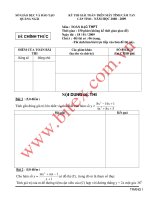Đề thi giải toán trên Máy tính cầm tay cấp tỉnh Quảng Ngãi môn Toán THPT (2008 - 2009)