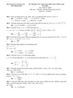 ĐỀ THI CASIO BỔ TÚC TOÁN THPT KHU VỰC NĂM 2007