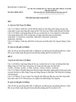 Đề thi lịch sử tốt nghiệp12 năm 2005 hệ bổ túc THPT