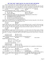 đề thi thử tn thpt môn hóa sở GDDT tp hồ chí minh