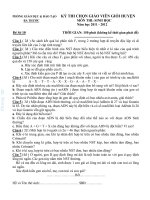 Đề học sinh giỏi môn sinh học lớp 9 tham khảo luyện thi  (9)