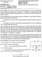 Đề thi học sinh giỏi lớp 9 THCS tỉnh An Giang năm 2012 - 2013 môn lý