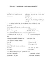 Đề thi học kì 2 lớp 8 môn Địa