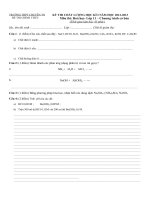 Đề thi học kỳ I lớp 11 THPT chuyên Thái Nguyên năm 2012 - 2013 môn Hóa học (Có đáp án) _ Chương trình cơ bản