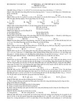 Đề thi minh họa và đáp án kỳ thi THPT Quốc gia môn Vật Lý