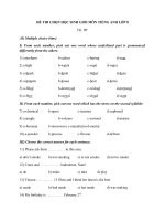 Đề thi HSG tiếng anh 8 (5)
