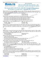 Đề 6 Quy luật di truyền (Mỗi gen trên 1 NST thường)