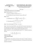 Đề thi thử đại học đợt 1 năm 2013 trường THPT Cầu Giấy Hà nội