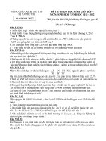 Đề sưu tầm môn sinh học lớp 9 tham khảo bồi dưỡng học sinh (48)