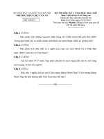 Đề thi học kì I môn Lịch sử lớp 11 nâng cao (Đề 01) - THPT Chu Văn An (2012 - 2013)