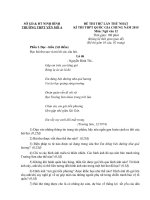 Đề thi thử Quốc gia lần 1 năm 2015 môn Ngữ Văn trường THPT Yên Mô A, Ninh Bình