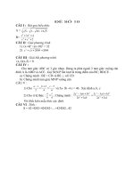 Đề thi thử Học sinh giỏi Lớp 9 môn Toán số 10