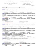 Bộ đề thi thử THPT Quốc gia 2015 môn Tiếng Anh (TN và TL)