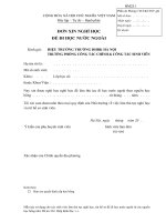 Đơn xin nghỉ học để đi học nước ngoài (Trường ĐH Bách khoa Hà Nội)