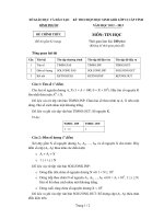 Đề thi học sinh giỏi lớp 12 THPT tỉnh Bình Phước năm 2012 - 2013 môn Tin học