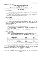 Đề thi thử THPT Quốc gia môn Địa lý năm 2015 trường THPT Tây Ninh, Tây Ninh (Đề số 02)