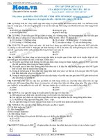 Câu hỏi trắc nghiệm Tính quy luật của hiện tượng di truyền