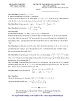 ĐỀ THI THỬ THPT QUỐC GIA NĂM 2015 ­ LẦN 4 THPT Chuyên Vĩnh Phúc Môn TOÁN ­KHỐI 12