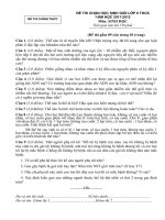 Đề thi sưu tập thi học sinh giỏi môn sinh lớp 9 tham khảo luyện thi (45)