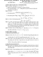 Đề thi thử đại học lần 1 môn toán trường Hà Nội Amsterdam năm 2014