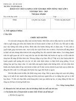 Đề kiểm tra cuối năm môn Tiếng Việt lớp 5 năm học 2014-2015 trường Tiểu học Kim Hoa B, Hà Nội