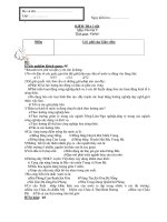 Đề kiểm tra 1 tiết địa 9 (kèm đáp án)