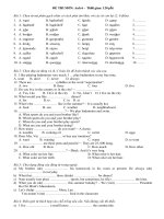 Bài thi tiếng Anh học sinh giỏi cực hay_test 1. lop 6